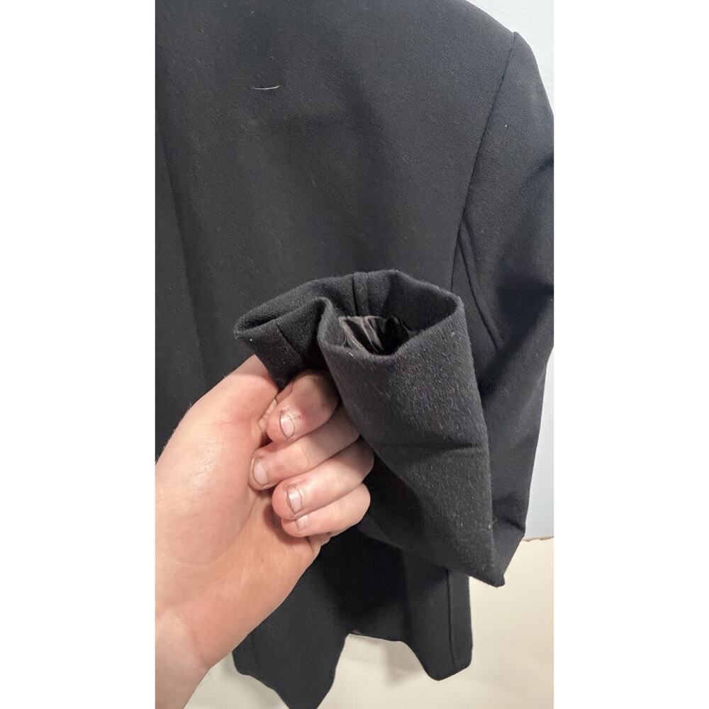 Alfani Jacket Womens 10 Black Double Breasted Mid Blazer Corpcore - Picture 6 of 7
